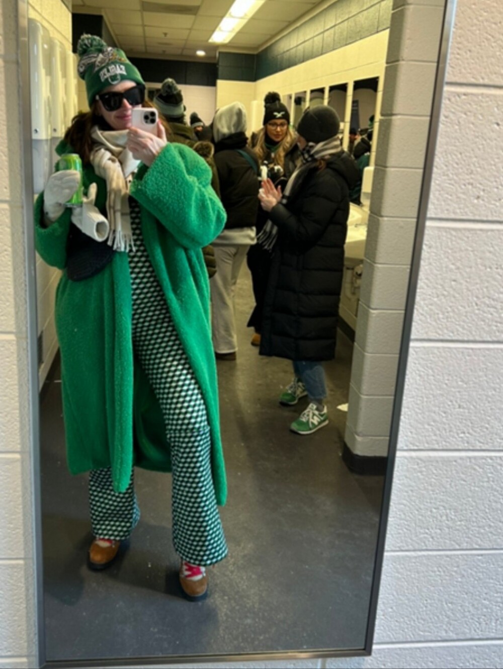Cynthia Rowley Green Patterned Water-Repellent Bonded Jumpsuit - Picture 11 of 17